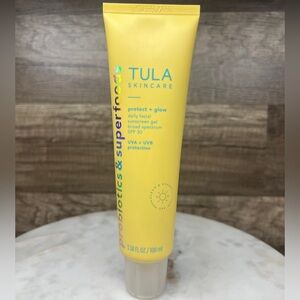 TULA Protect + Glow Daily Sunscreen Gel Broad Spectrum SPF 30 -FULL SIZE 3.38